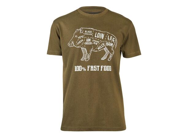 Bergara t-skjorte wild boar khaki 
