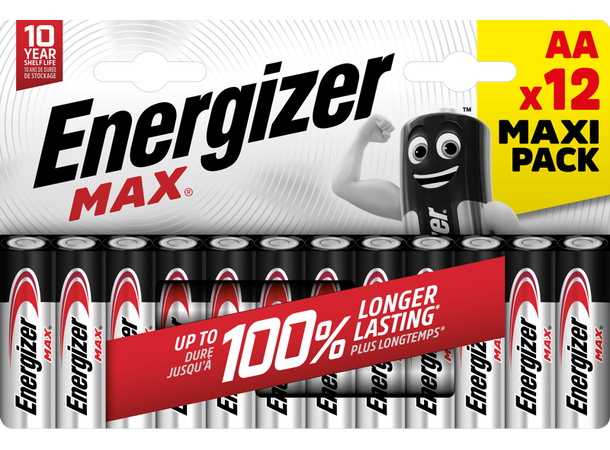 Energizer Max AA batteri 12 pack Energizer Max AA 12 pack 