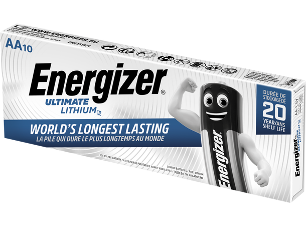 Energizer Ultimate Lithium AA batteri Ultimate Lithium AA batterier i 10-pack 