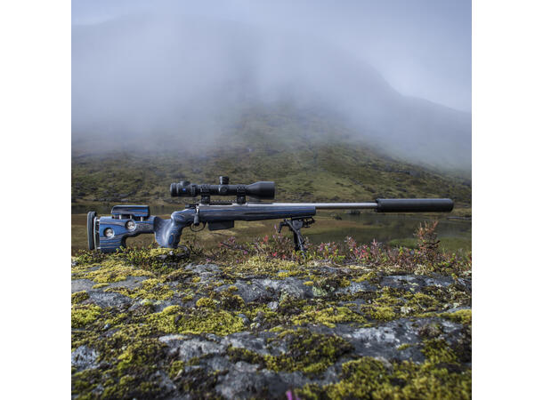 GRS Sporter Steel Action HS Brown Bjørkelaminat, ca. 1380g, 76cm 