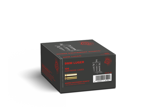 Geco Hylser 9mm Luger 100pk. Geco hylser til hjemmelading 