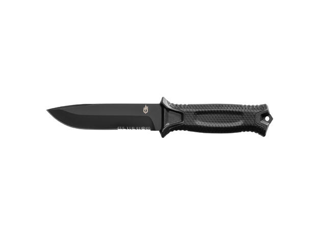 Gerber Strongarm Black Serrated Kniv, Bladlengde 12cm, Vekt 204g