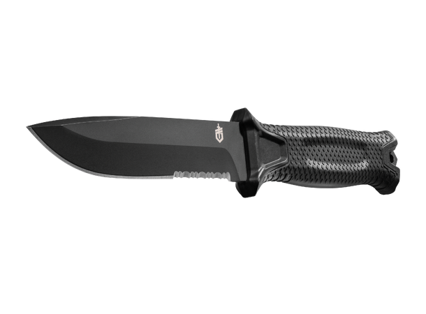 Gerber Strongarm Black Serrated Kniv, Bladlengde 12cm, Vekt 204g 