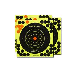 Norica Skiver I-Shot 25stk Fluoriserende for godt synlige treff