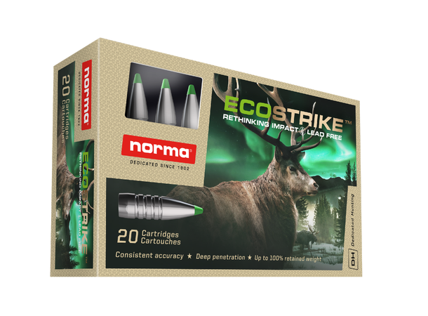 Norma Ecostrike 9,3x74R 16,2 g / 250 gr Blyfri kobberkule