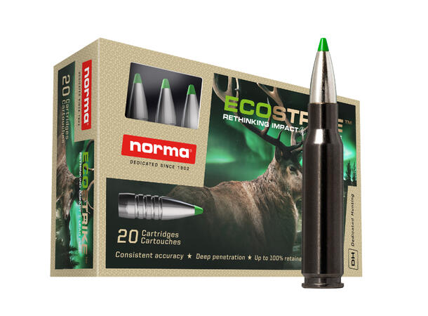 Norma Ecostrike Silencer 30-06 9,7g/150 Blyfri kobberkule spesielt for lyddemper