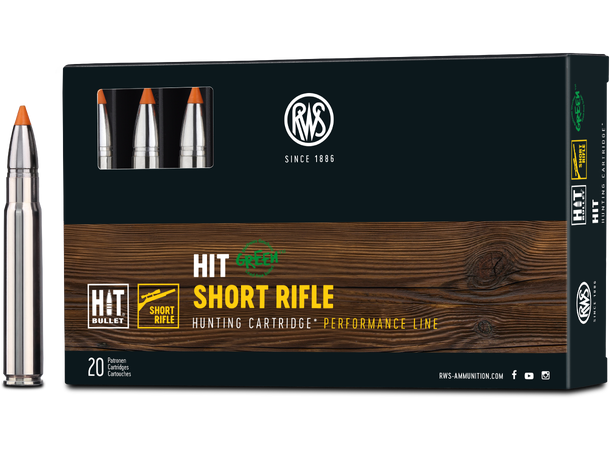 RWS HIT 9,3X62 16,2g/250gr SR Homogen kule fra RWS, Short Rifle