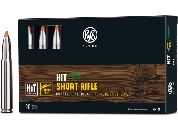 RWS HIT 9,3X62 16,2g/250gr SR Homogen kule fra RWS, Short Rifle 