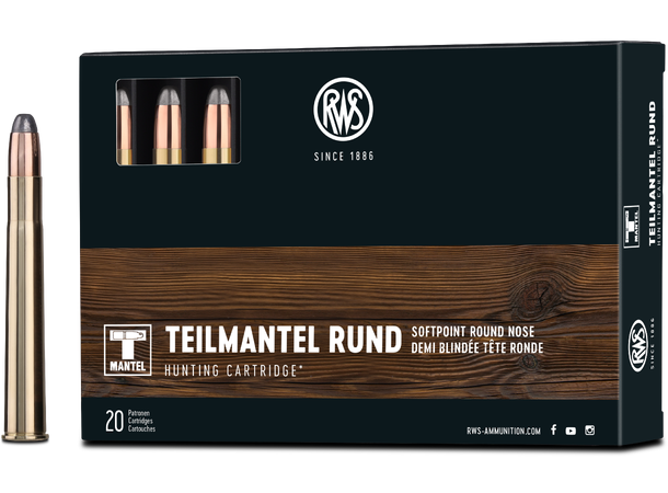 RWS Soft Point 9,3x74R 18,5g/285gr Tradisjonell blykule fra RWS 