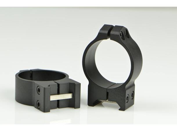 Warne Maxima Ring Fast 34mm Sort/Matte Warne Ringmontasje for Weaver/Picatinny