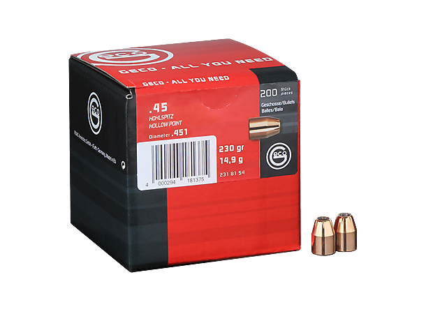 Geco Kuler HP .45 Auto 230g Geco Hollow Point 200pk.