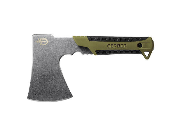 Gerber Pack Hatchet Grønn Øks, Totallengde 24cm, Vekt 590g