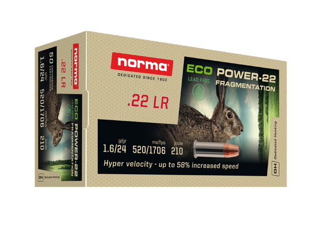 Norma ECO Power 22LR 1,6 g / 24 gr Norma ECO Power