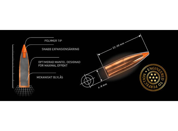 Norma Tipstrike kuler 6mm 4,9g/76gr Tipstrike - For knall og fall effekt