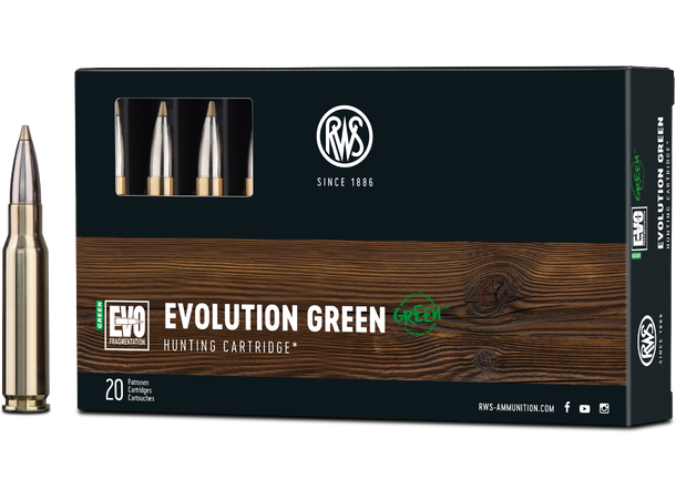 RWS Evo Green 308 Win 9,0g/139gr Miljøvennlig kule fra RWS 