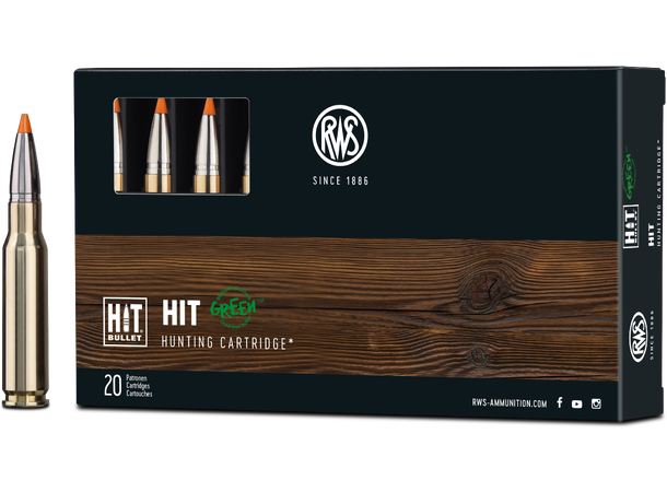 RWS HIT 308 WIN 10,7g/165 gr Homogen kule fra RWS 