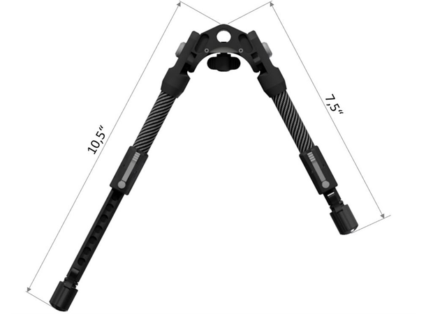 Strasser BONE Carbon tofot Justerbar høyde: 19cm-27cm. Vekt 270gram