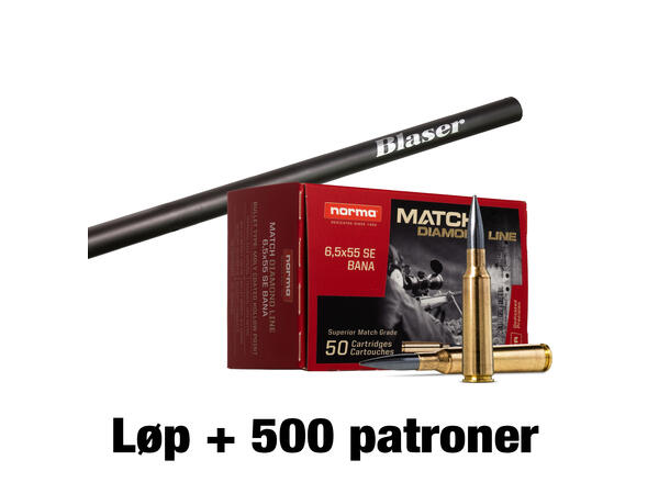 Blaser 200 STR løp 74 cm + 500 DL bane Pakketilbud Blaser løp og Diamond Line 