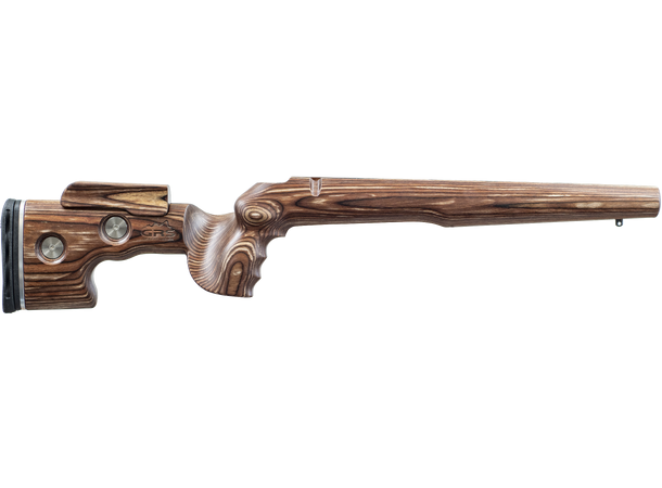 GRS Sporter Weatherby Vang. LA Brown Bjørkelaminat, ca. 1380g, 76cm 