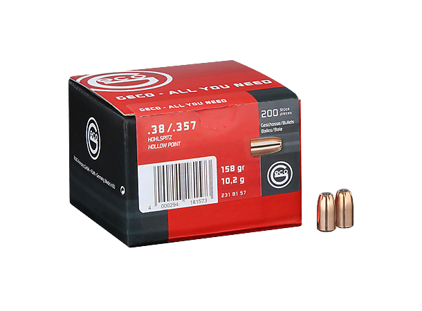 Geco Kuler HP .38/357 Mag 158g Geco Hollow Point 200pk.