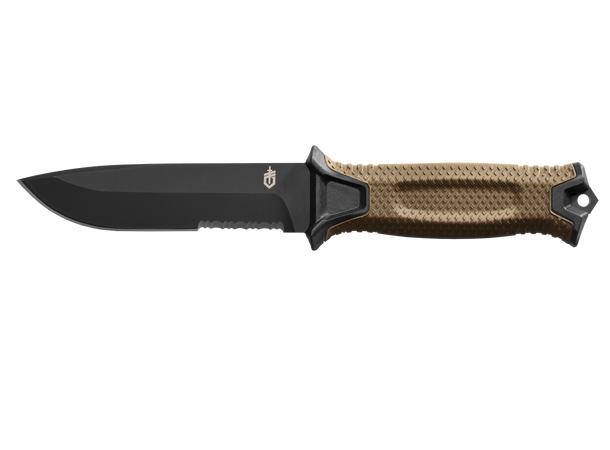 Gerber Strongarm Coyote Serrated Kniv, Bladlengde 12cm, Vekt 204g