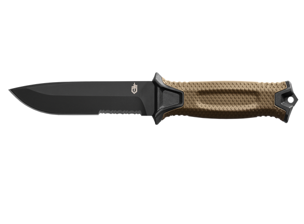 Gerber Strongarm Coyote Serrated Kniv, Bladlengde 12cm, Vekt 204g 