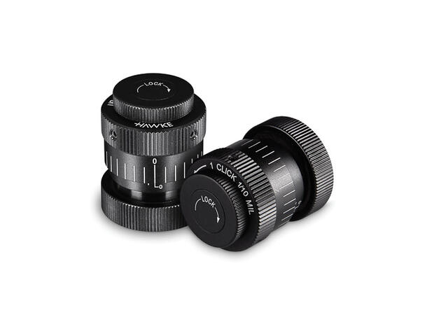 Hawke Turret Set Til Sidewinder 10-50x60 1/4'', 1/8'', 1/10 Mrad Turret Set 