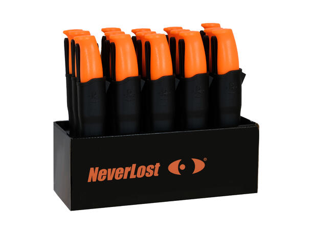 NeverLost Arbeidskniv-pakke med display 15 i pakken, ink display til disk 