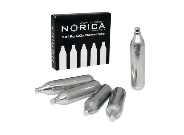 Norica CO2 Patroner 5-pk. 12g 5-pk Gasspatroner a' 12g for Luftpistol