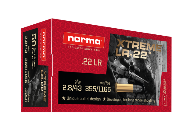 Norma Xtreme 22LR Vindstabil patron for lengre hold