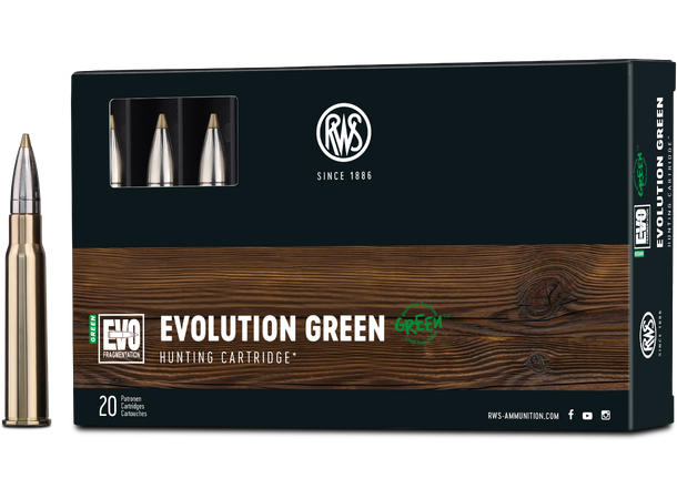 RWS Evo Green 8x57 JRS 9,0g/140gr Miljøvennlig kule fra RWS 