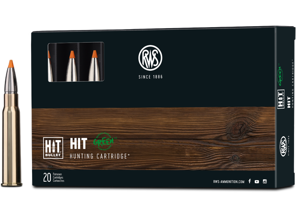 RWS HIT 8x57 JRS 10,4 g/ 160 gr Homogen kule fra RWS 
