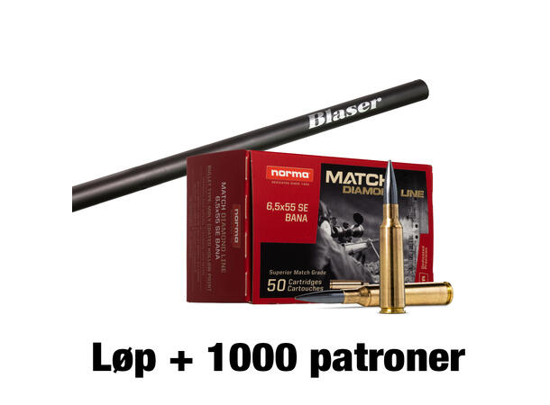 Blaser 200 STR løp 74 cm + 1000 DL bane Pakketilbud Blaser løp og Diamond Line 