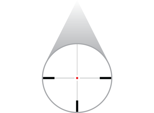 Hawke Frontier 30 1-6x24 Circle Dot Belyst Retikkel, 30mm, Fast Fokus