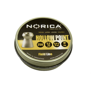 Norica Hollow Point Luftkuler 4,5mm 250stk/boks, Vekt 0,57g/8,7gr