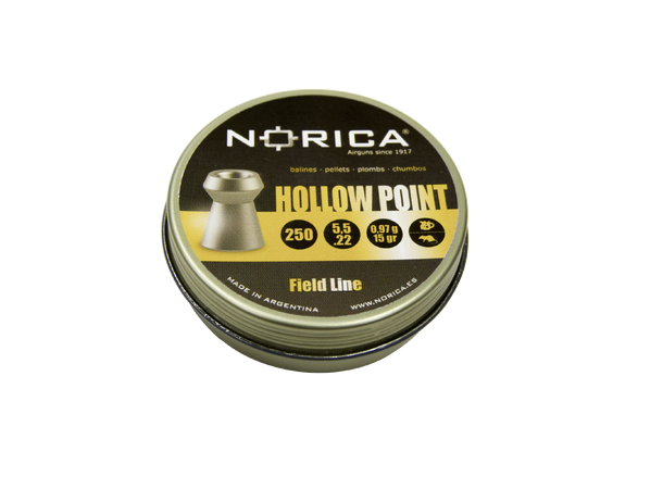 Norica Hollow Point Luftkuler 4,5mm 250stk/boks, Vekt 0,57g/8,7gr 