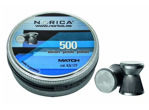 Norica Match Luftkuler 4,5mm 500stk 500stk/boks, Vekt 0,48g/7,48gr 