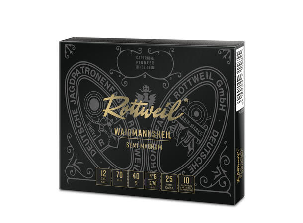 Rottweil Semi Magnum 12/70 US6 40g Blypatron spesielt egnet til småviltjakt 