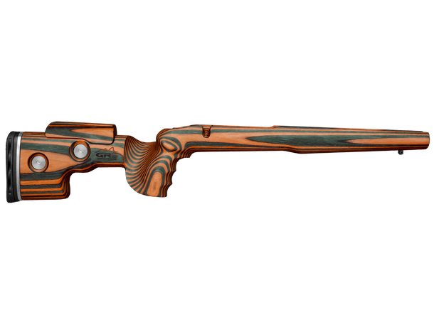 GRS Sporter CZ 452 Orange/Black Bjørkelaminat, ca. 1380g, 76cm 