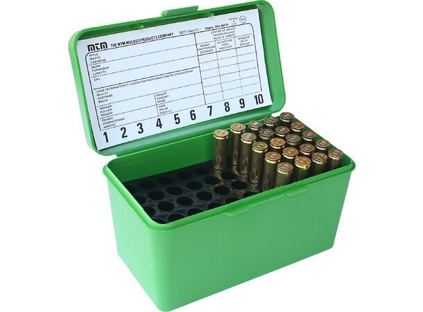 MTM Patronboks Deluxe Medium Rifle H-50-RM, 50-skd patronboks 243Win/308Win 