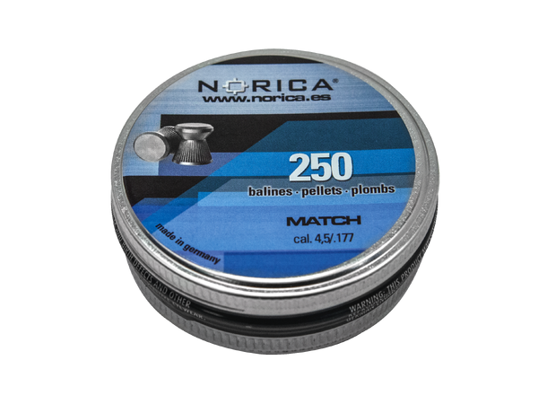 Norica Match Luftkuler 4,5mm 250stk 250stk/boks, Vekt 0,48g/7,48gr