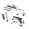 PDP Del 30 - Slide stop lever spring Deler til Walther PDP Compact og FS