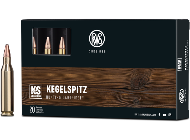 RWS Cone Point 243 WIN 6,2g/95gr Blykule med mekanisk blylås 