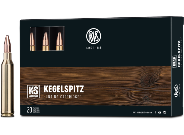 RWS Cone Point 7MM REM MAG 10,5g/162gr Blykule med mekanisk blylås 