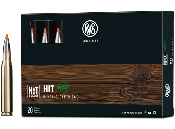 RWS HIT 8x68S 10,4g/160gr Homogen kule fra RWS 