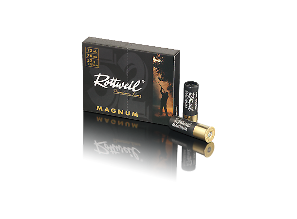 Rottweil Magnum 12/76 52g Blypatron spesielt egnet til småviltjakt 