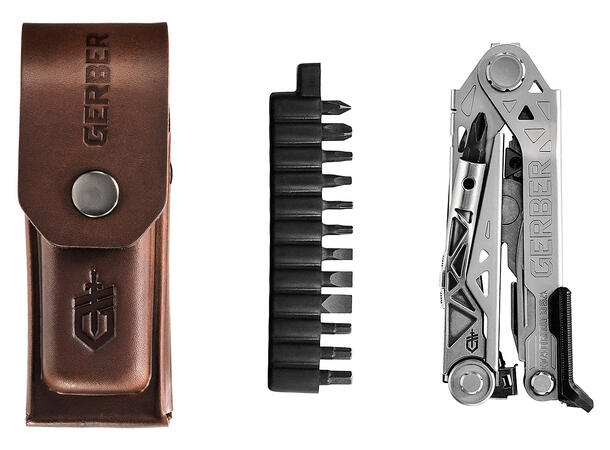 Gerber Center Drive PLUS (Box) Multiverktøy, 16 Verktøy, Bitsset, Slire 