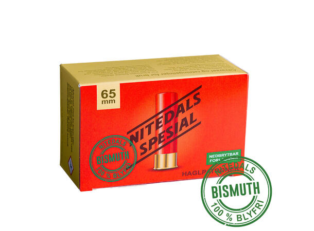 Nitedals Spesial Retro 12/65 US6 32 g Bismuth patron i kaliber 12/65