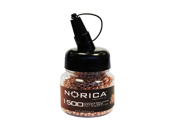 Norica BB Copper Coated Luftkuler 4,5mm 1500stk/boks, Vekt 0,34g/5,24gr 