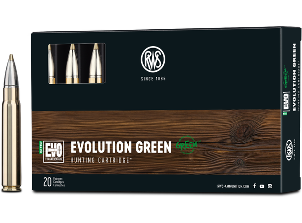 RWS Evo Green 9,3X62 11,9g/184gr Miljøvennlig kule fra RWS